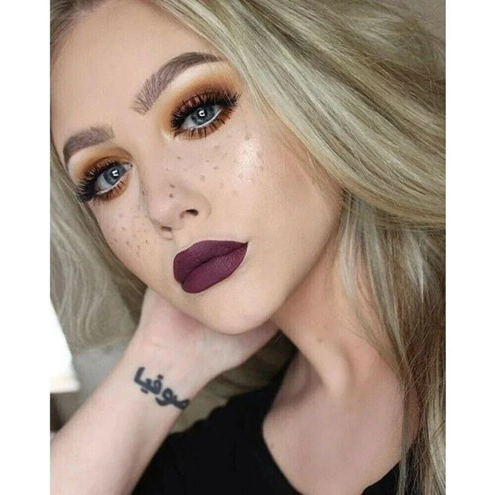 2X LIME CRIME Matte Velvetines Liquid Lipstick FETISH Deep Plum Purple NIB NEW